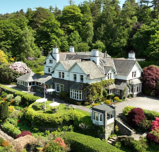 Lindeth Fell Country House Hotel combines elegant interiors with panoramic views across Windermere and the surrounding fells