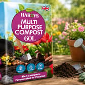 The Hardys 60L Multi Purpose Compost is suitable for seeds, containers, raised beds and indoor plants