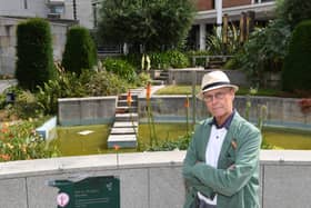 Parks campaigner Peter Fawcett at the Nelson Mandela Gardens, Leeds 