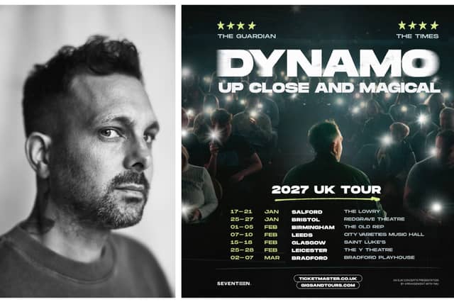 Dynamo returns to Yorkshire in 2027 with his first UK tour in a decade, bringing his acclaimed Up Close and Magical show to Leeds and Bradford.