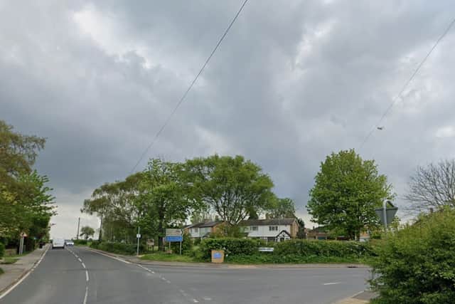 The crash happened at the junction of Walton Road and Wighill Lane in Walton