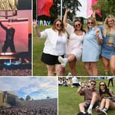 Pitbull performs on Day One of Roundhay Festival