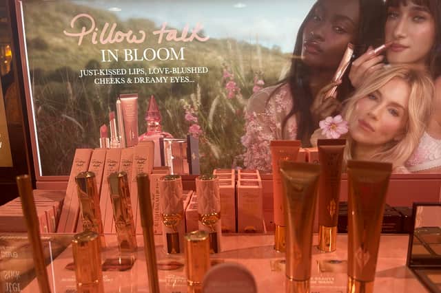 Charlotte Tilbury's iconic Pillow Talk collection has pride of place at the new Boots Derby counter, with shoppers able to browse the bestselling range of lipsticks, blushes, lip oils and complexion-enhancing beauty favourites.