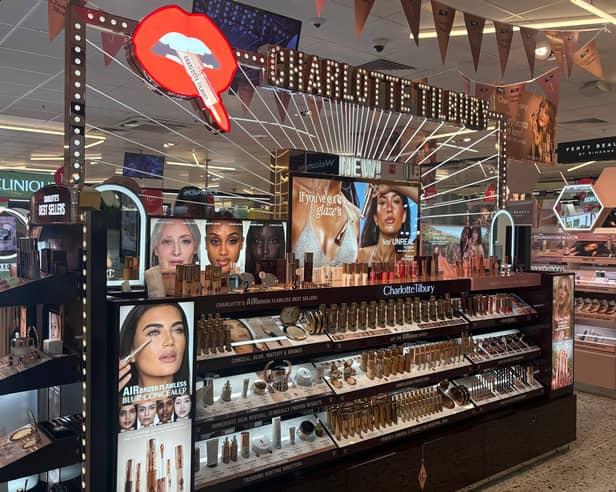 The new Charlotte Tilbury counter at Boots Derby features the brand's signature glamorous retail theatre, showcasing more than 500 makeup, skincare and fragrance products, including cult favourites such as Pillow Talk, Magic Cream and Airbrush Flawless Finish.
