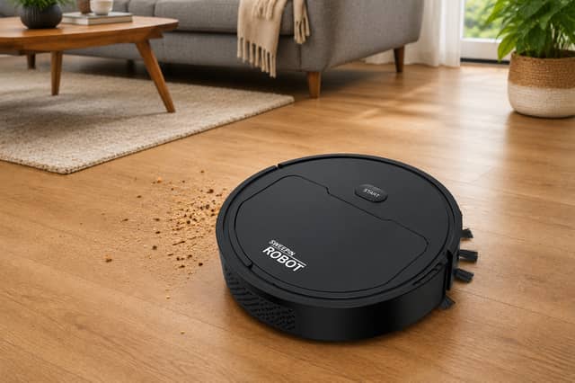 The robot vacuum has a sweeping and a mopping function
