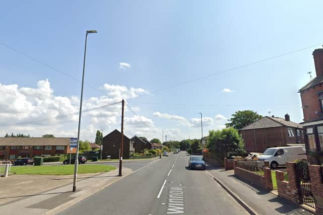 The boy was hit by the car on Swinnow Lane early yesterday evening