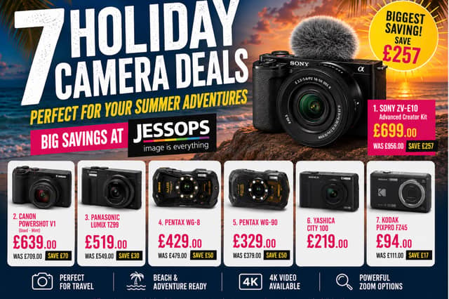 Flash sale! Snap up these seven holiday camera deals and save up to £257 at Jessops.