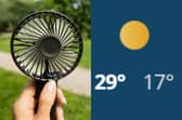 The Met Office is forecasting temperatures to reach 29°C in Leeds this week.