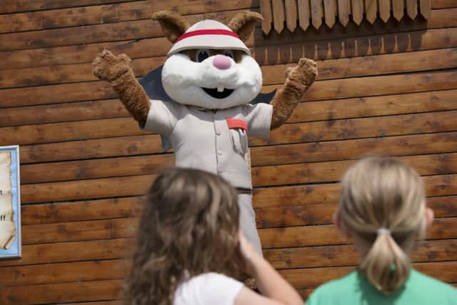 Meet Scout! Stockeld Park's popular mascot keeps the family fun going with daily shows, games and meet-and-greets