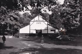The Lakeside Cafe pictured on the day it was demolished in October 1981.