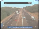 Drivers are facing delays on the A1M this morning.