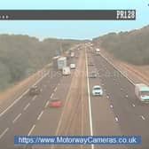 Drivers are facing delays on the A1M this morning.