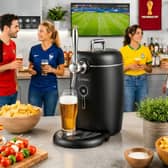 The 6L beer dispenser and cooler is designed for chilled draught-style pints at home