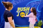 Gala launched a ‘Push for Joy’ button on the streets of Manchester this week