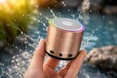 The buwy G7 mini Bluetooth speaker has RGB light modes, IP68 protection and USB-C charging