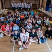 Team GB athlete Sarah Davies made a special appearance at Hunslet Carr Primary School 