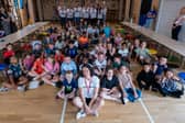 Team GB athlete Sarah Davies made a special appearance at Hunslet Carr Primary School 