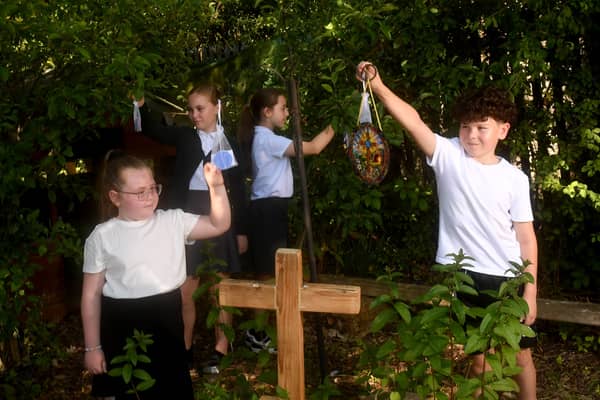 Whinmoor St Paul's C of E Primary School is celebrating Leeds 400 by creating time capsules will be buried for future generations to discover.. Picture taken by Yorkshire Post Photographer Simon Hulme 8th July 2026