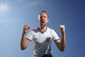 Daniel Bullen, a Harry Kane lookalike from Bradford, West Yorkshire .