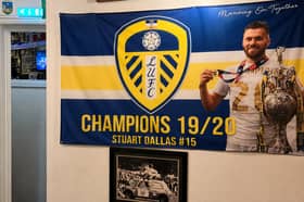 The rare Stewart Dallas flag is one of only five printed in the former Leeds United player's hometown.