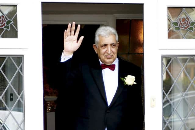 Abdul Qayyum, 64, died in his sons arms on his wedding day.