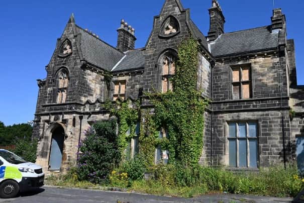 The cannabis farm was discovered after police visited the historic building over reports of an active burglary.