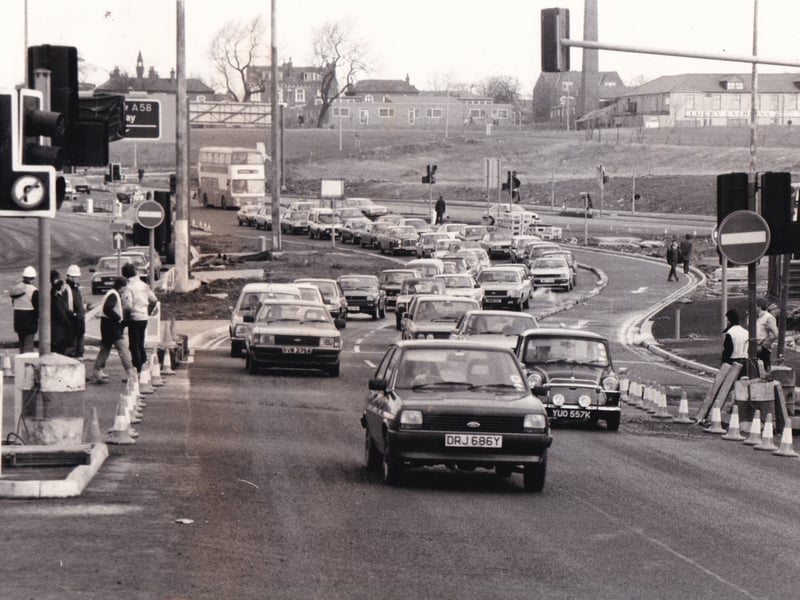 The opening of Sheepscar Interchange in February 1983.