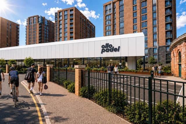 An artists's impression of the Ollo Padel site