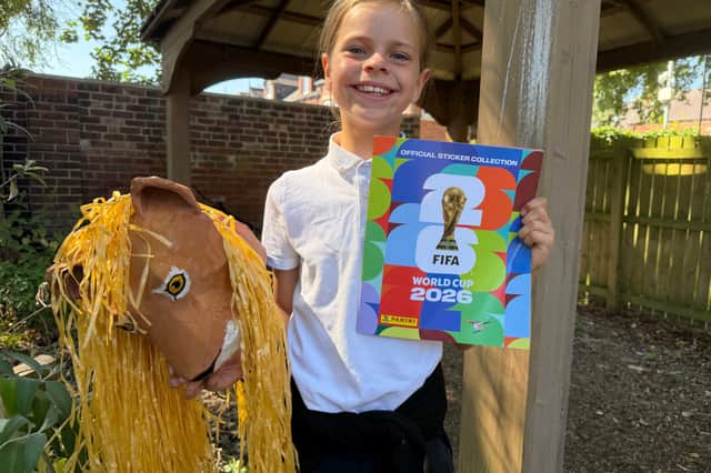 Nellie Brennan chose to bury a World Cup 2026 sticker book in the time capsule.