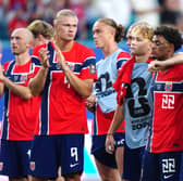 DREAM OVER: For Norway as Erling Haaland and his teammates acknowledge the fans following defeat to England in Saturday's World Cup quarter-final in Miami.