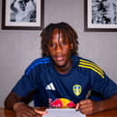TWO-YEAR DEAL: And a first pro contract at Leeds United for 17-year-old Italy youth international midfielder Kenneth Mensah.