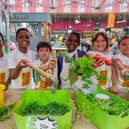 The Young Marketeers event at Leeds Kirkgate Market.
