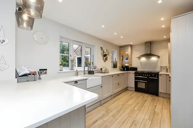 The modern kitchen diner has been designed to bring everyday family life together in one welcoming space.