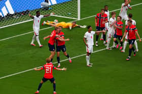 DISMAY: For Norway who thought they had gone back ahead against England only for VAR to intervene.