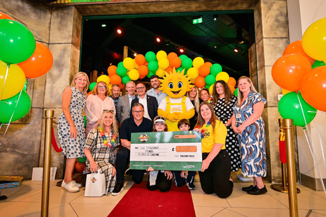 The opening of the new family attraction at the White Rose Centre saw not only a Leeds United legend cutting the ribbon, but a charitable donation also made to Rays of Sunshine.