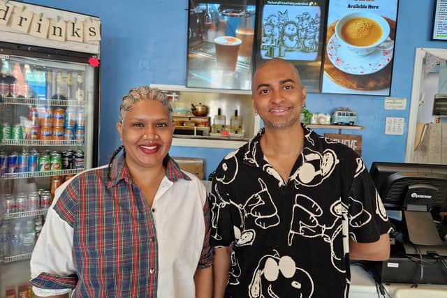 Boss and some chef Sandhiya Prasad with partner Ram Selvarathinam.
