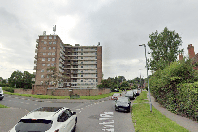 A man is in hospital with serious injuries following an incident on Larkhill Road.