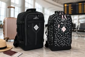 The airline approved under seat cabin bag sold by GoGroopie is designed to fit beneath the seat on airlines including Ryanair, easyJet and British Airways.