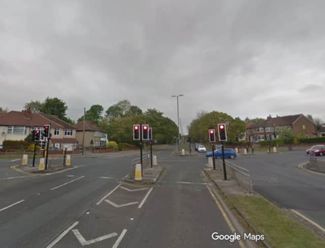 Traffic lights are 'all out' at the junction of A61 Scott Hall Road and Street Lane in Leeds