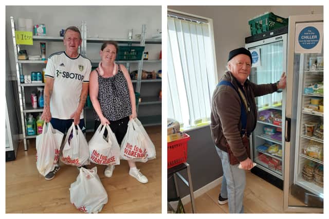 The Cottingley Community Centre is used as a free shop and food bank