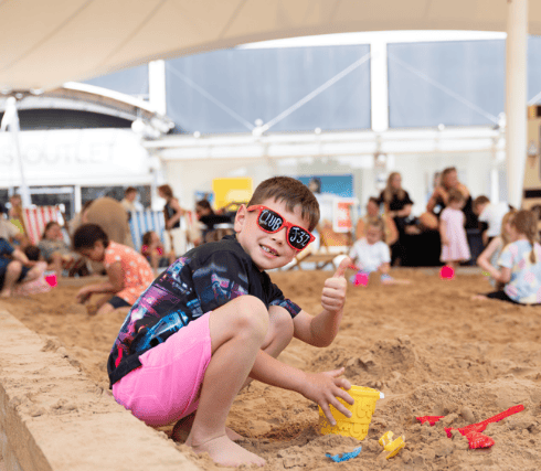 The sandcastle competition will take place on Monday at Frasers Plus Designer Outlet Leeds