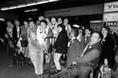 The White Rosettes, the British champion Ladies Barbershop Singers, pictured in February 1985.