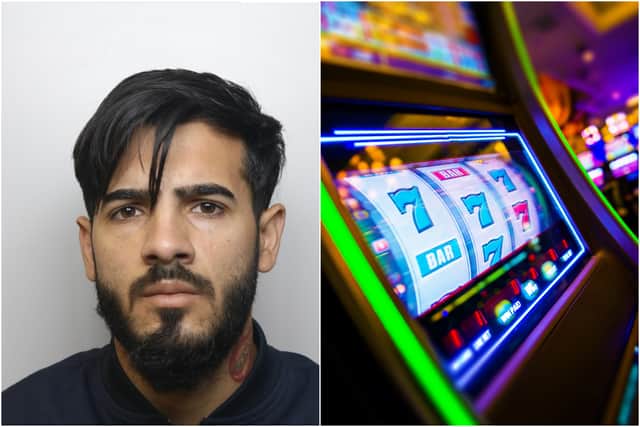 Robert Tanase, 27, is wanted in connection with three separate incidents of criminal damage to gaming machines in Leeds and Dewsbury.