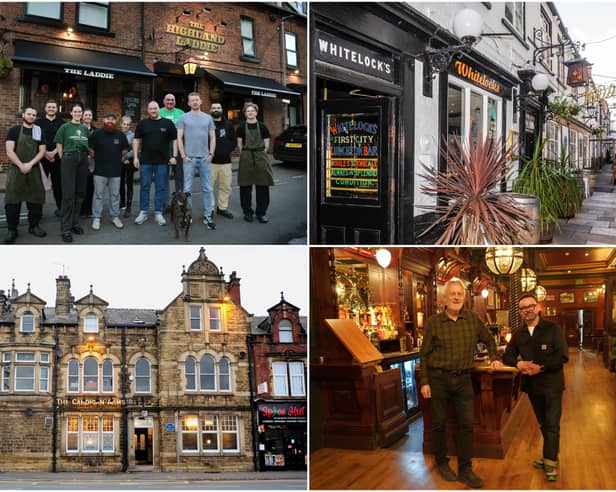 The Highland Laddie, Whitelock's, The Cardigan Arms, The Victoria & Commercial and The Grove Inn have been named among the best pubs in the UK 