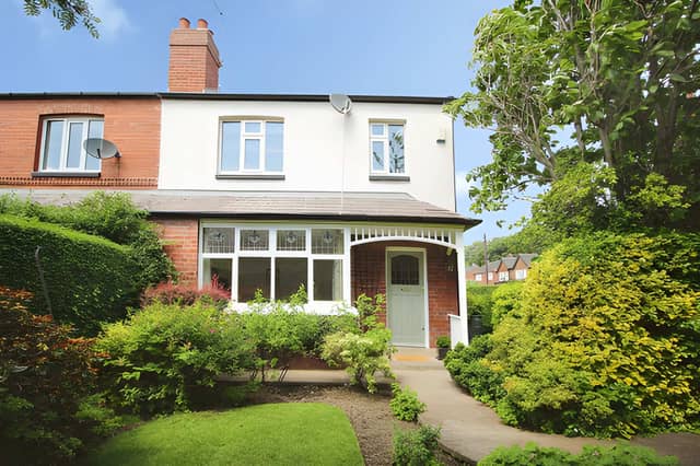 A mature garden, gated driveway and character features create an impressive welcome on one of Roundhay's sought-after residential roads.