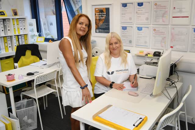 Becky and Shelley Joyce said they feel "optimistic" about Burnham's homelessness pledge