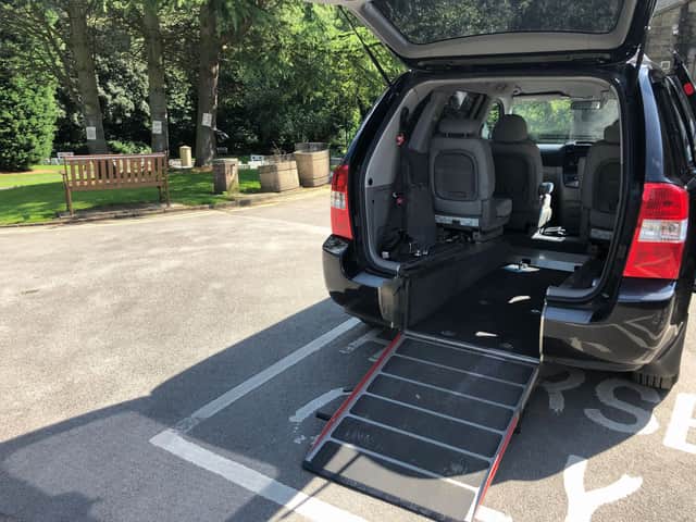 A wheelchair-accessible vehicle ensures everyone can share the final journey.