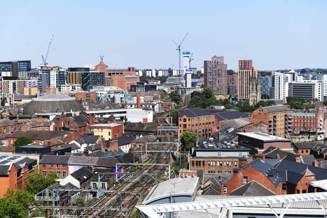 Leeds City looking North East  from the Azotea restaurant