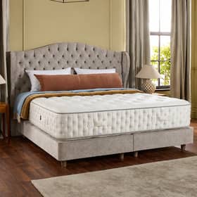The Harrison Spinks Diamond mattress features 25,000 award-winning springs for exceptional comfort and support