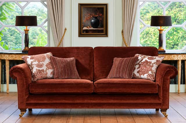 Classic style meets modern comfort in the beautifully handcrafted Charlbury sofa by Alstons.